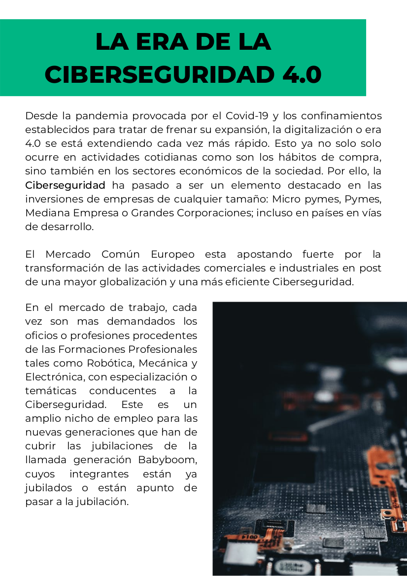 Aplicación de la virtualización para el aprendizaje y diseño de estrategias de ciberseguridad en la Industria 4.0. Financiado por el Ministerio de Educación y Formación Profesional – U.E. – Next Generation